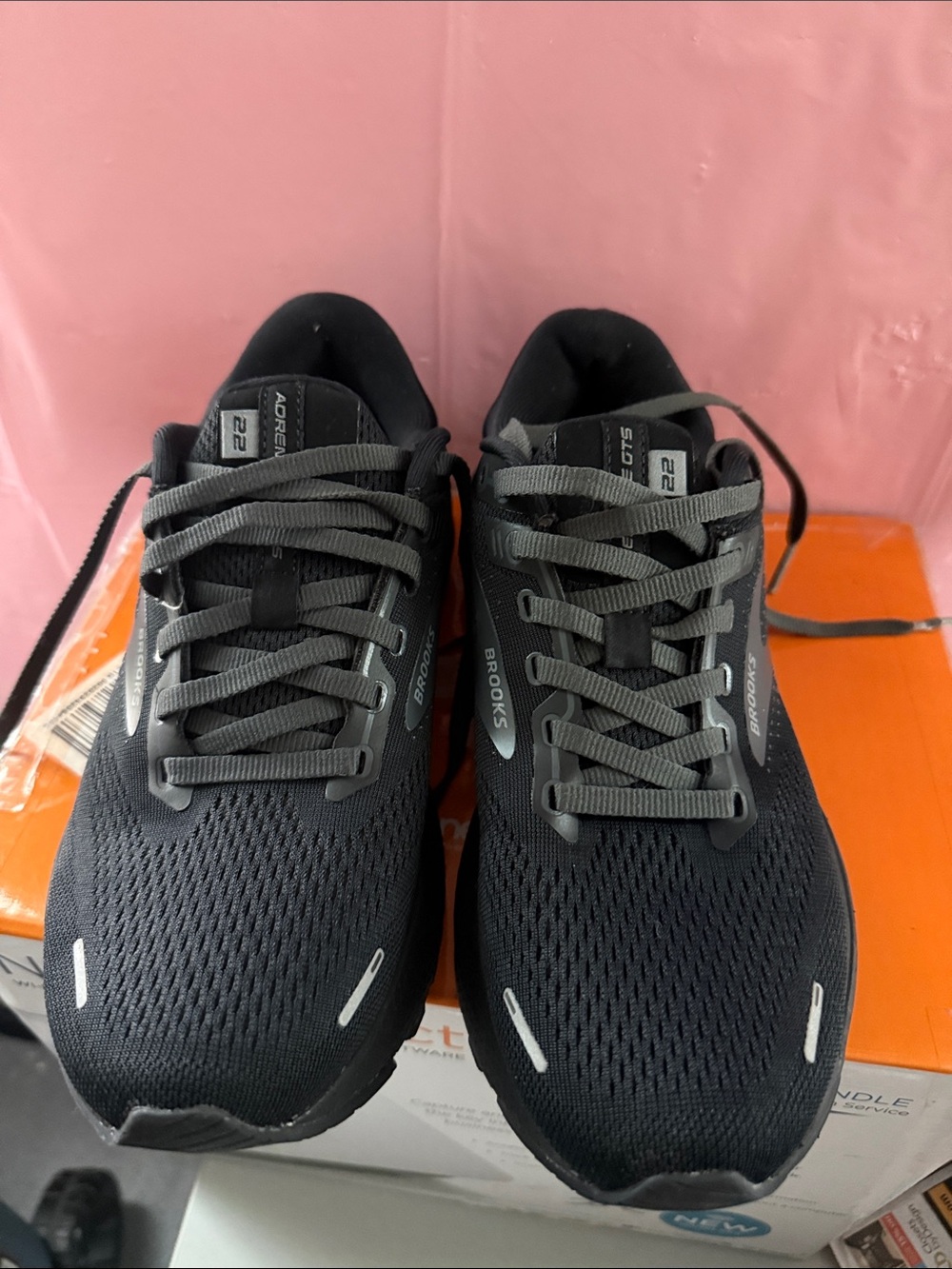 Brooks Black and Gray Men's Athletic Running Shoes